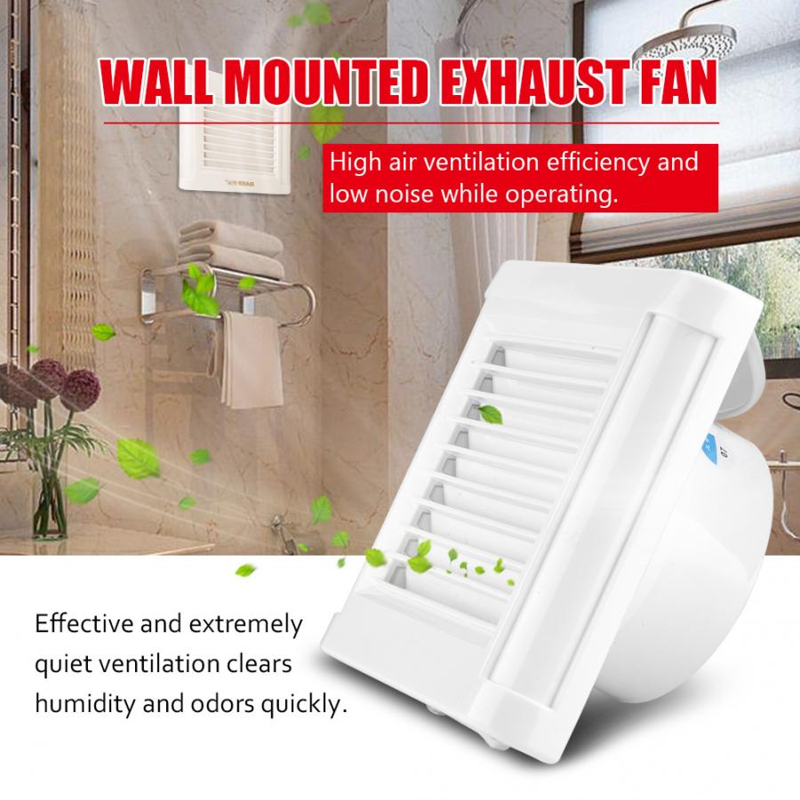 50hz 15w 220v badeværelse vinduesudstødningsventilator vægmonteret udstødningsventilatorrist dæksel gennem vægventilator med lav støj firkantet udsugningsventilator