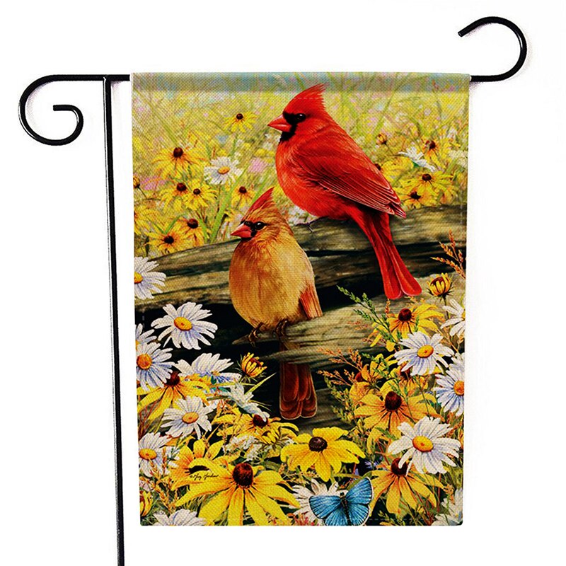 Butterfly Pattern Garden Flag 30x45cm Flower Print Garden Banner Indoor Outdoor Festival Home Decor Flags: 4