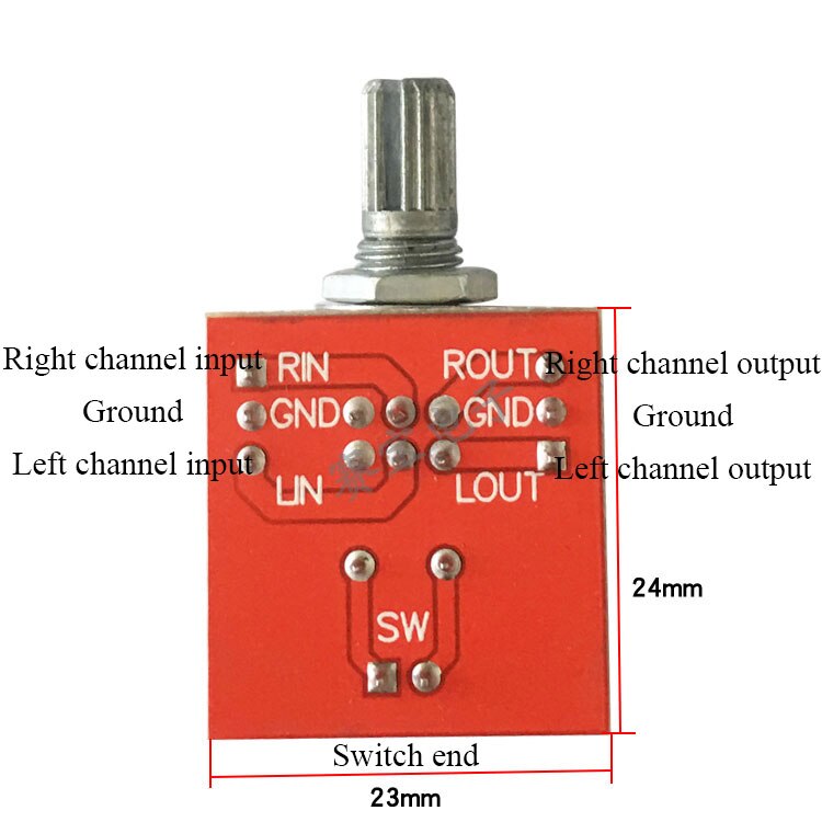 4pz doppio 50K con interruttore potenziometro scheda adattatore/regolazione del volume di bordo/con morsettiera modulo potenziometro