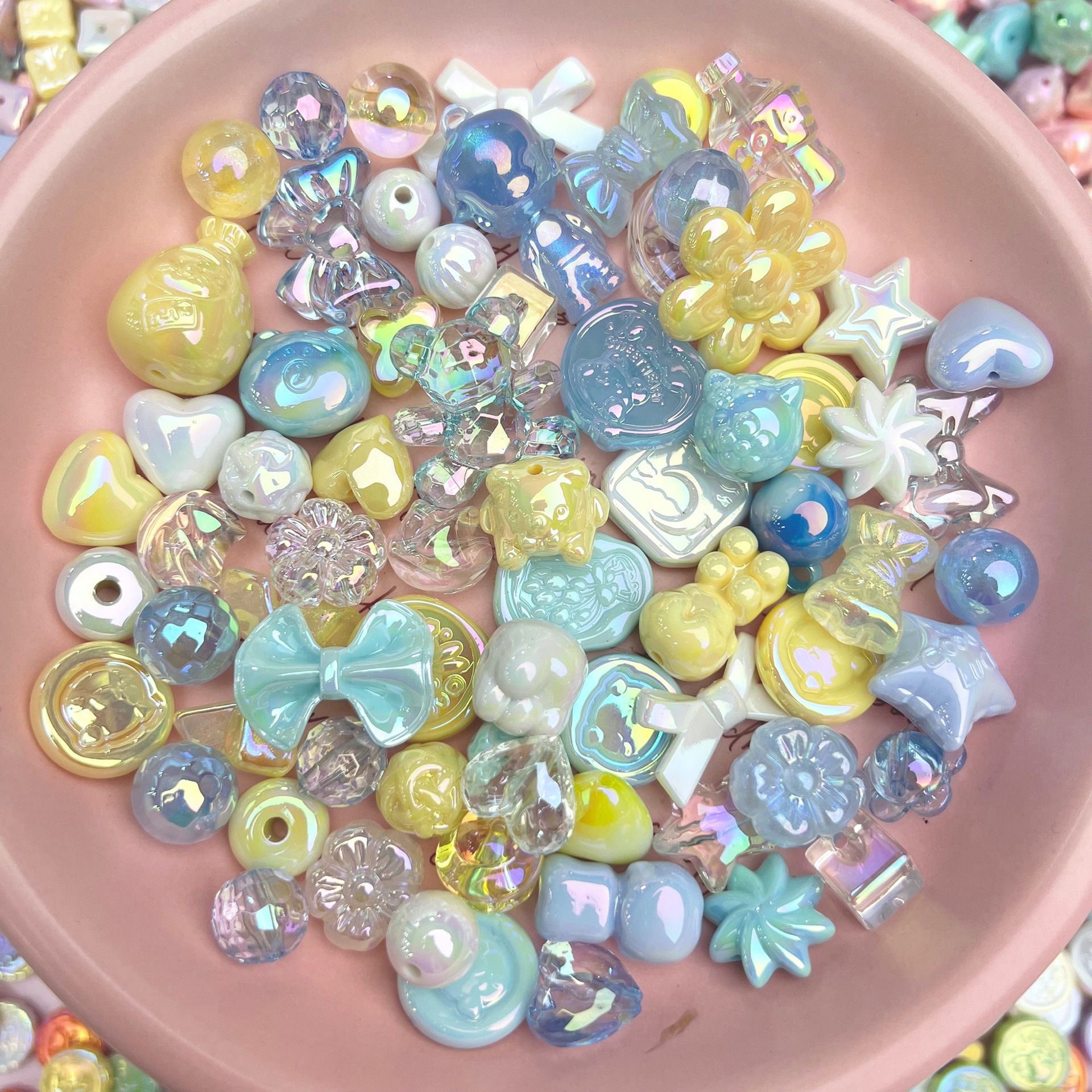 Sac en matériel UV fait à la main, 50/100g, chaîne de téléphone portable, matériel de perles, produits haut de gamme, accessoires de bijoux mixtes