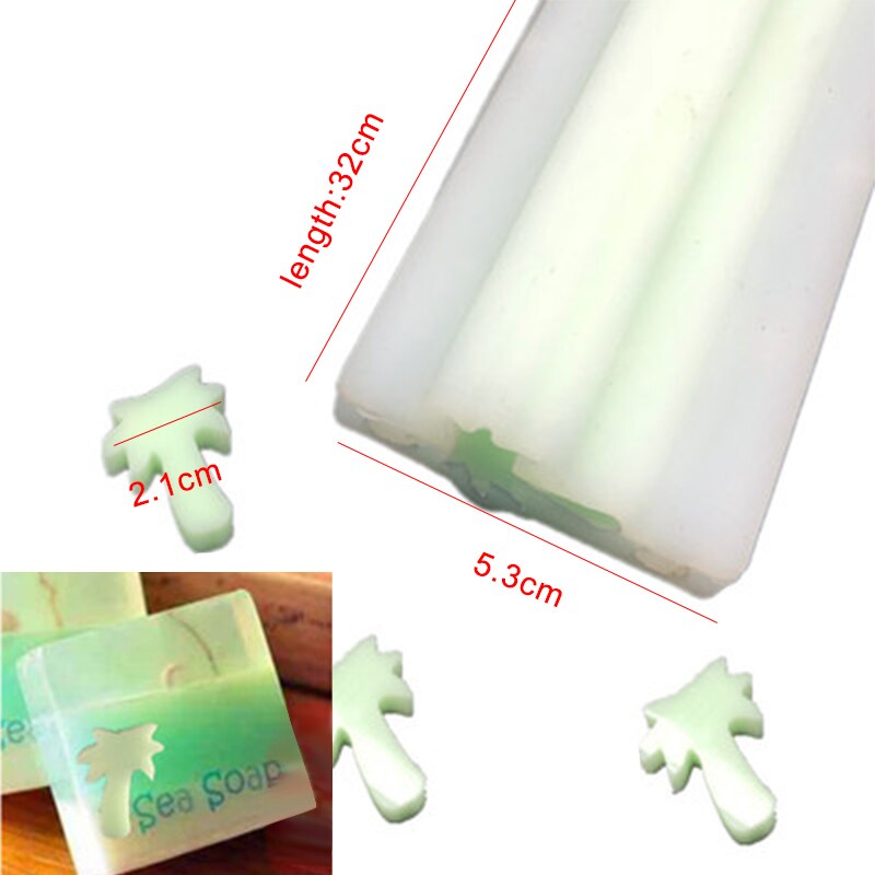 Round Heart Shape Silicone Soap Mold Pipe Tube Handmade Cake Baking Tool Soap Making Soap Mold: 6