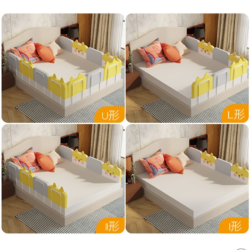 38Cm Hoogte Baby Bed Rail Guard Bumpers Verstelbare Anti-Collision Vangrail Kinderen Bed Hek Bed Algemene Zachte gate Wieg Rail