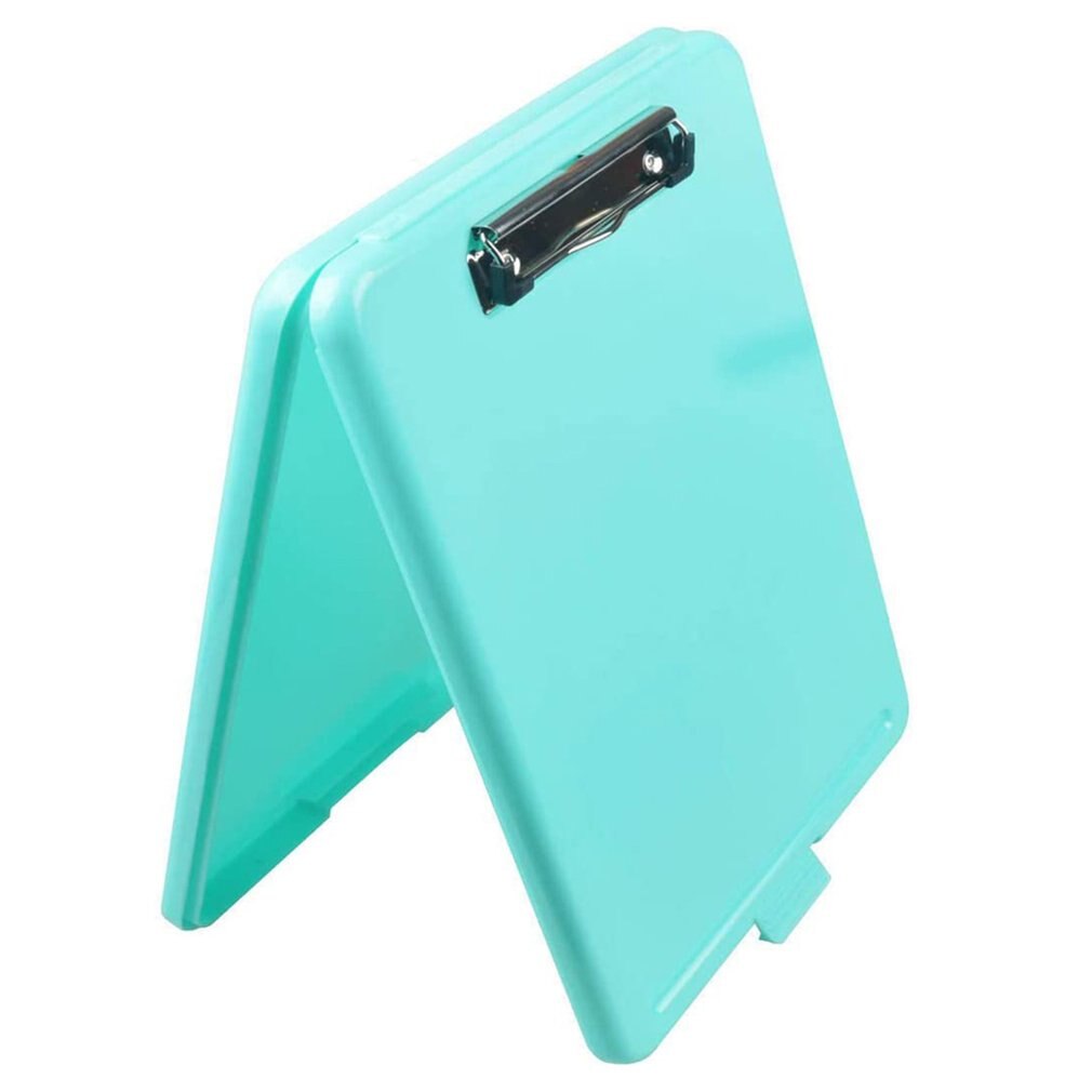 Multifunctional PP File Box A4 Writing Board Portable File Storage Box File Box Openable PP File Box: green