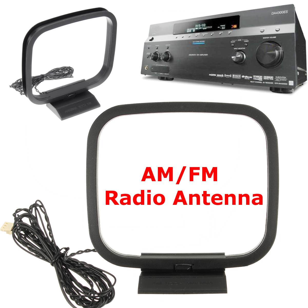 Mini antenne universelle FM/AM pour chaîne Sony stéréo récepteur AV connecteur récepteur