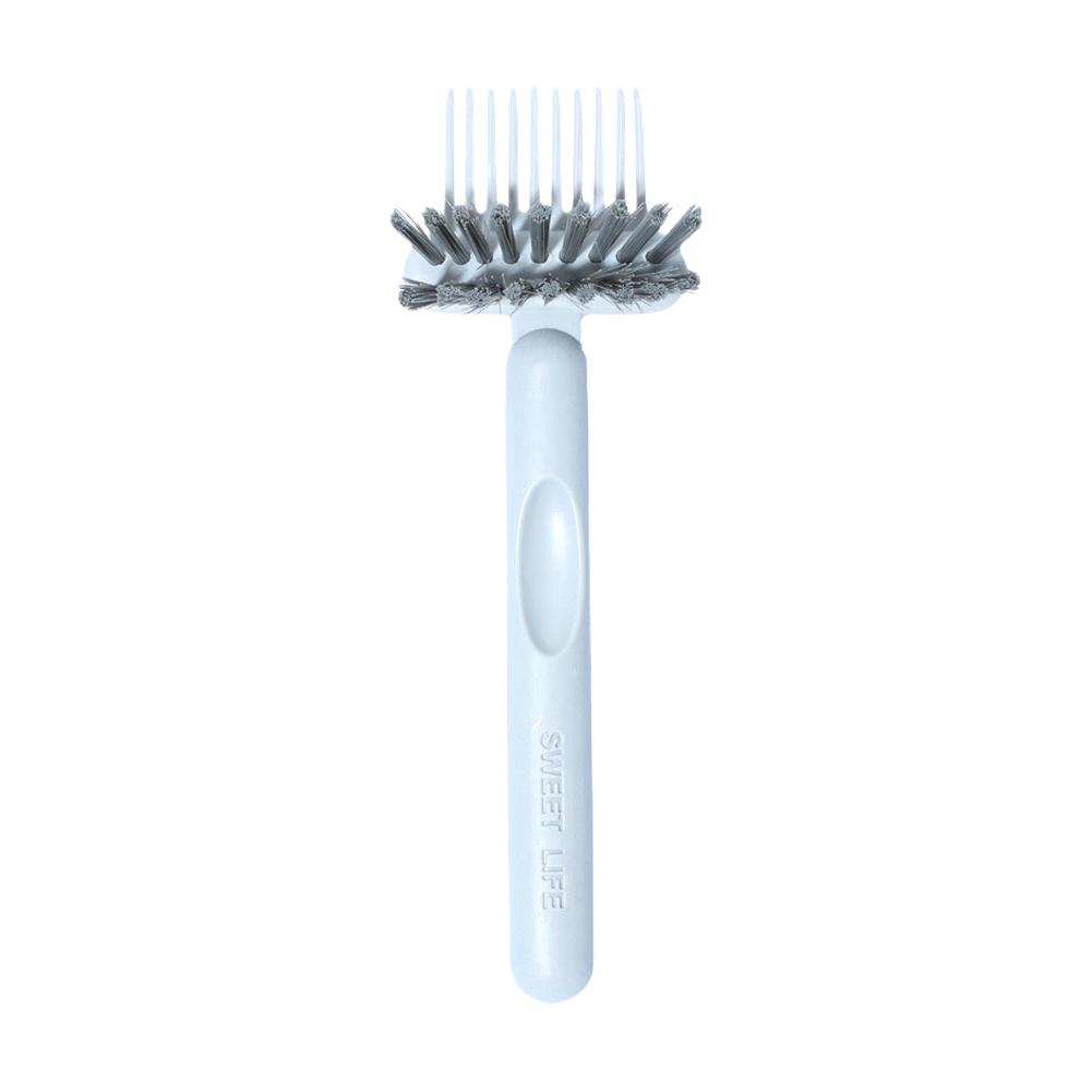 Cepillo de limpieza de peine 2 en 1, limpiador de cepillo de pelo, rastrillo, herramienta integrada, Mini eliminador de suciedad de pelo para quitar el pelo, herramienta de limpieza de polvo: Default Title