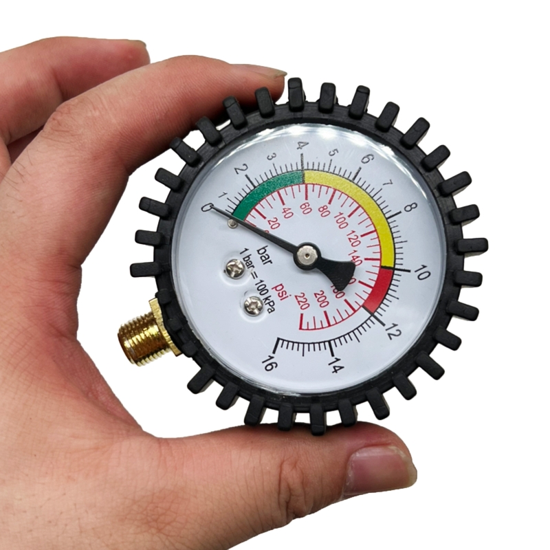 Digitale Manometer Hoge Manometer Connector Bottom & Rubber Protector Resolutie 0.1psi Voor Auto Motor Fiets