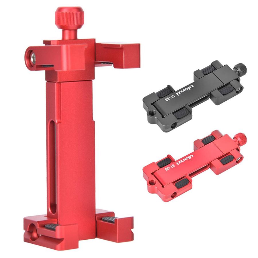 Ulanzi fotografia ST-03, soporte de Clip plegable de Metal para teléfono inteligente con placa de liberación rápida y zapatos fríos para teléfono móvil