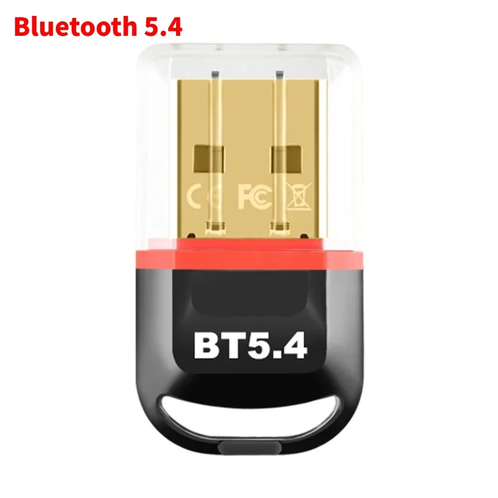 USB Bluetooth 5.4 5.3 Dongle Adapter for PC Speaker Wireless Mouse Keyboard Music Audio Receiver Transmitter Drive free: Brown