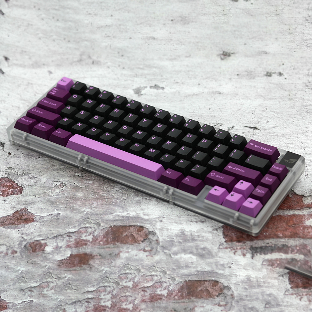 GMK Black Lotus Clone 173 Keys Double Shot Keycaps For ANSI ISO Layout Cherry Profile Keycap For Game Mechanical Keyboard