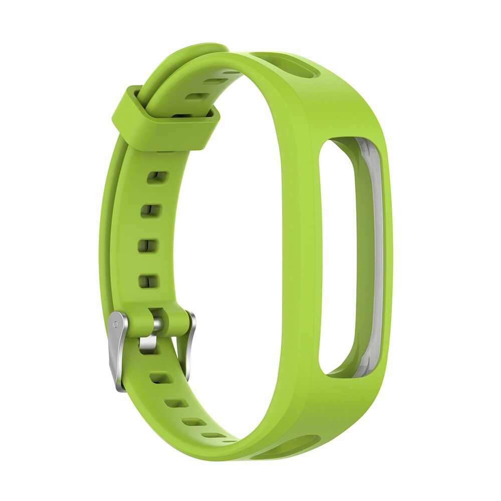 1 correa de silicona para muñeca deportiva ajustable, correa de repuesto suave para reloj, correa para pulsera para Huawei Band 4e 3e Honor Band 4 Running: green