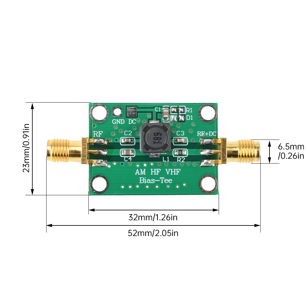 0.1-2000MHz RF Wideband Amplifier Gain 30dB Low-Noise LNA Frequency Module - Electrician Tool for Signal Amplification: Default Title