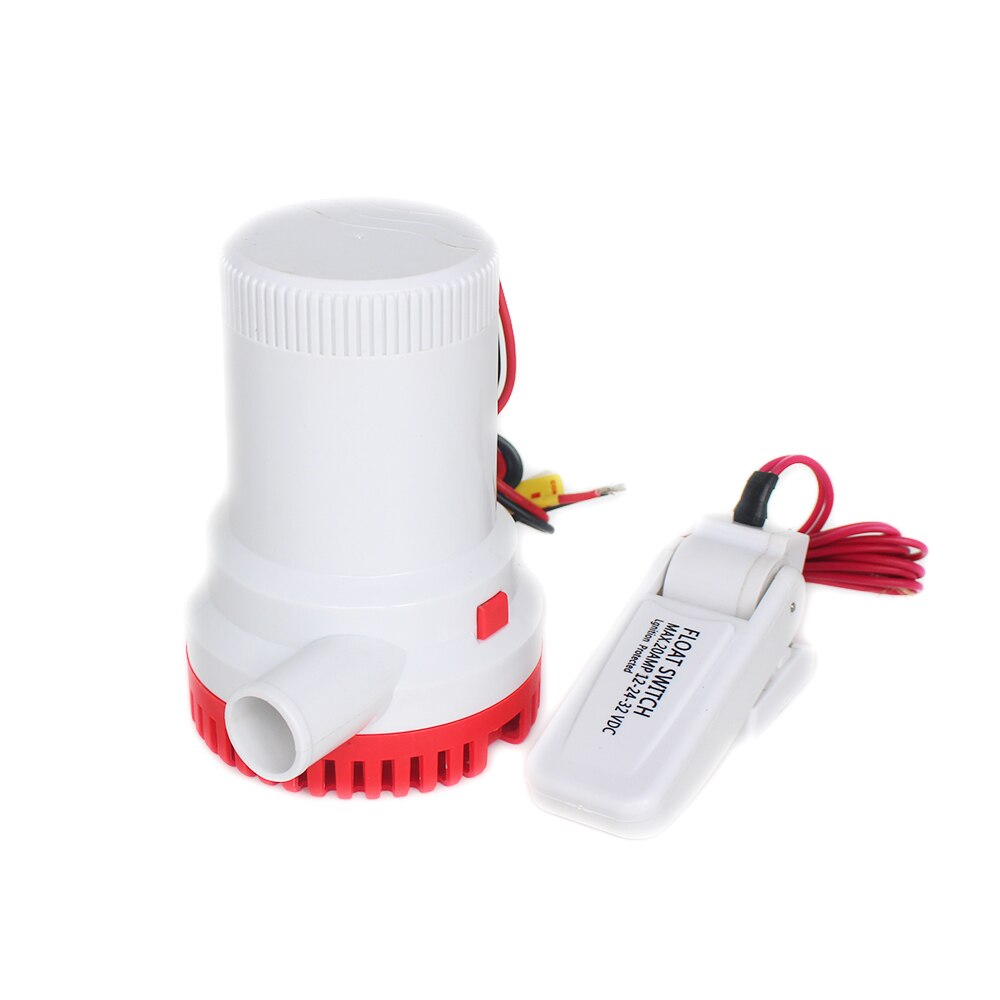 Large flow dc 12v 24v 1500GPH bilge pump with bilge float switch electric water pump for boat submersible boat water pump 12 v