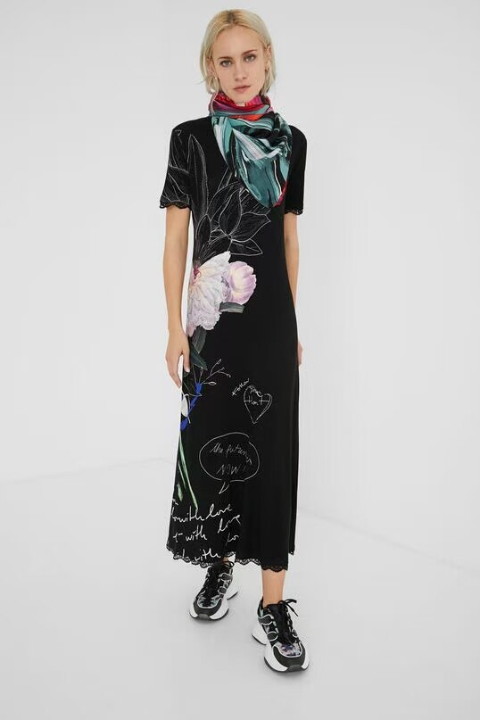 Spaanse Desigual Kleurrijke Print Dames Sjaal Geborduurde Zonnebrandcrème Zonnescherm Lange Handdoek Bloemen Strandlaken: 12