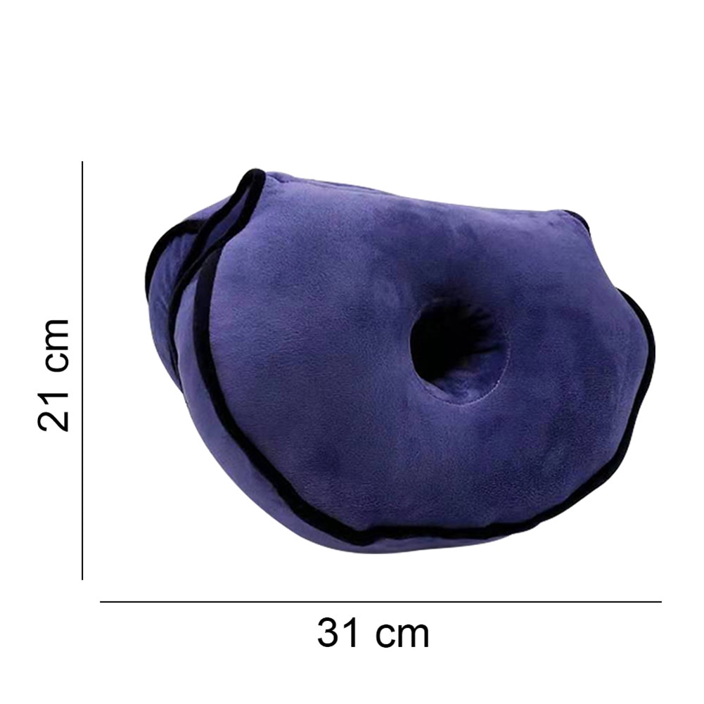 Dual Comfort Orthopedic Cushion Pelvis Pillow Lift Hips Up Seat Cushion Multifunction, for Pressure Relief