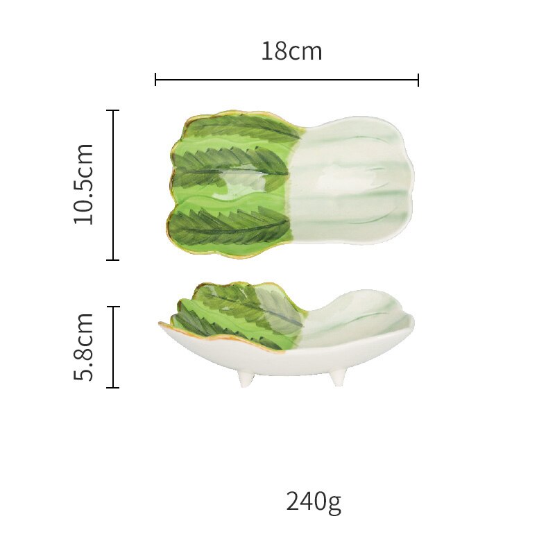 Forma vegetal porcelana louça uso doméstico salada tigela sobremesa alface prato criativo moda cerâmica utensílios de mesa: G