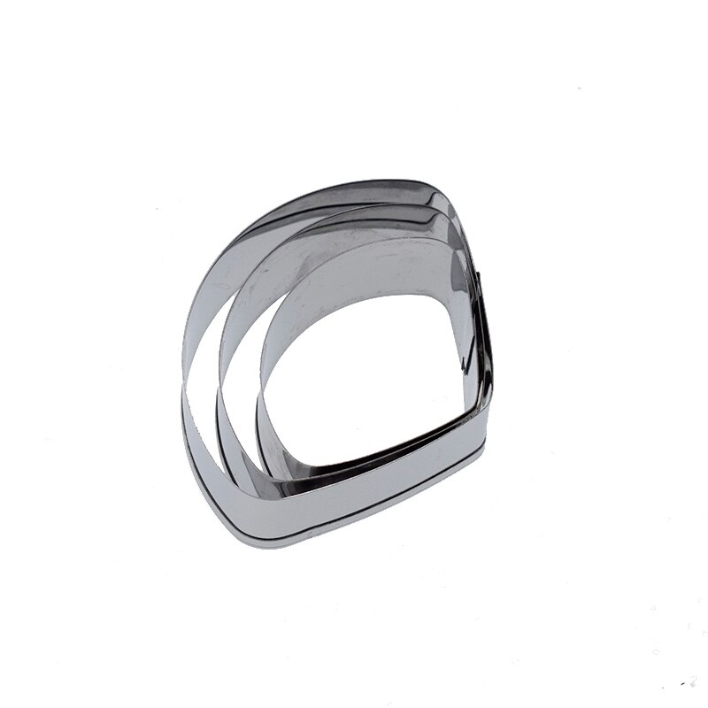 Clay Tool Stainless Steel Geometry Cutting Mold Clay cutter Baroque Mandala texture emboss stamp block pottery tools kit: fan cutter