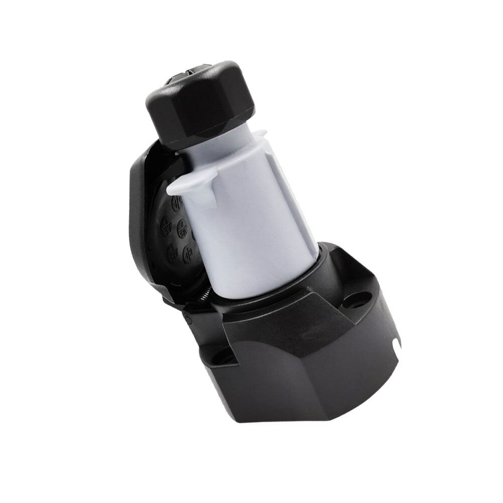 1Pcs Towing Plug Cross-shaped Nylon 7 Pin 12V Socket Plug Towing Plug Converter Adapter Blinker for Car Trailer A30