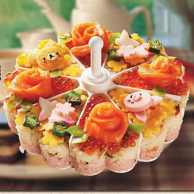 Sushikone kakkuvuoka sopii tee itse riisimuoti keittiö sushirulla muotti työkalusetti hyytelö vanukas sämpylöitä helppo tehdä