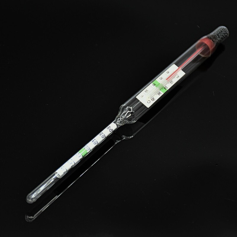 Seawater Density Meter 1.000-1.060 Seawater Salinity Meter Baume Glass Hydrometer Densitometer 2 In 1 With Thermometer 5 Pcs