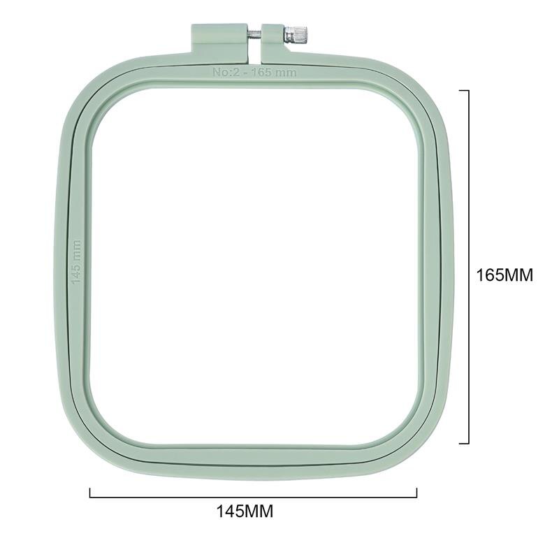 Herramienta de costura, conjunto de marco de aros de bordado de Color madera ovalado redondo, anillos de aro de bordado de plástico para manualidades con aguja de punto de cruz DIY