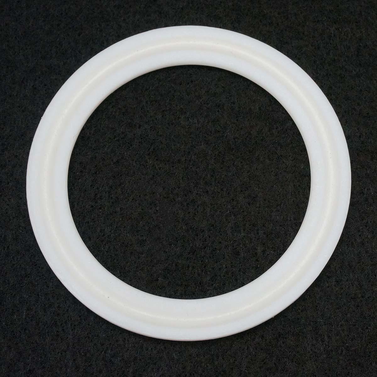 Junta de sellado de junta tórica de PTFE, juego de abrazadera triple de alimentaria, junta de sellado, diámetro OD de 51mm, 64mm, 2 pulgadas, lote de 2