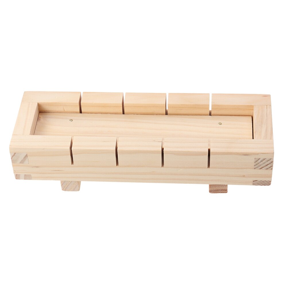 Wooden Rectangular Sushi Press Mold Box Sushi Making Kit DIY Sushi Rice Roller Molds Sushi Kitchen Making Tools (As Shown): Default Title