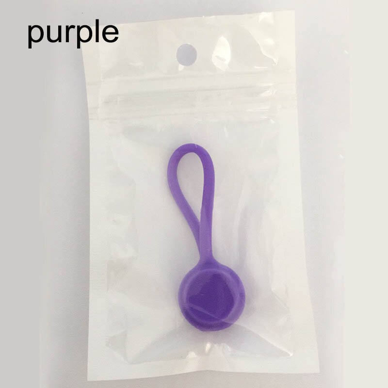 Multifunktions Kopfhörer Kabel Wickler Kabel Halfter Magnet Spule Wickler Naben Silikon 1Stck Headset Typ Kabel Draht Veranstalter: LILA