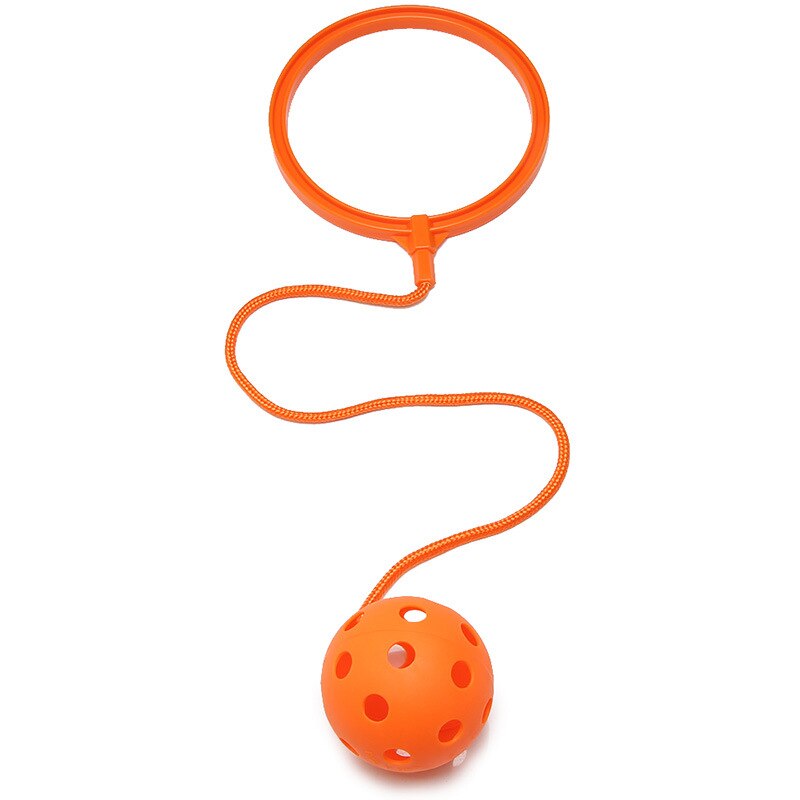 1 pièces enfants coloré sauter balle corde à sauter balle pied saut sport balançoire balle jouets aire de jeux Kit d'exercice en plein air amusant jouet: F