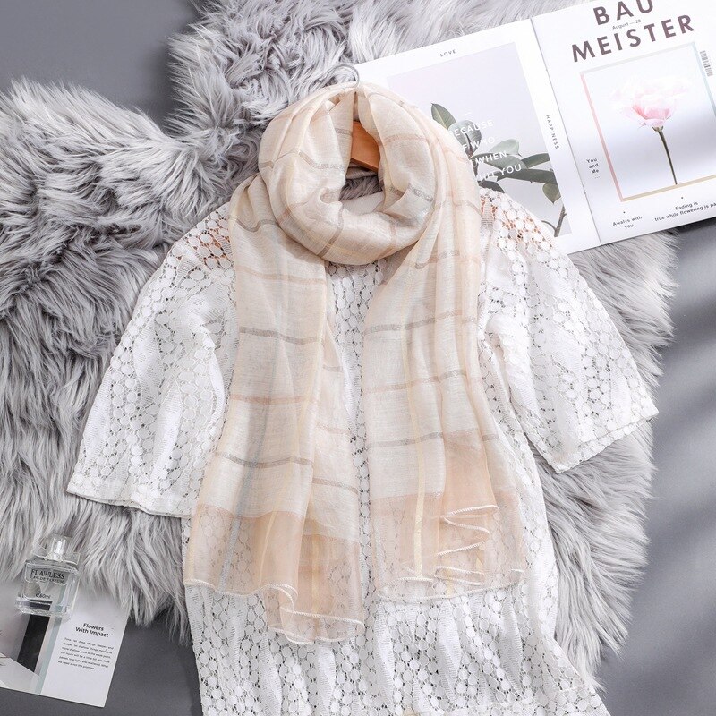 Women Solid Cashmere Scarves Tassel Autumn Soft Warm Lady Wraps Long Scarf White: WHITE