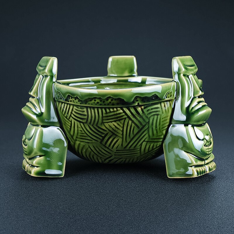 Keramische Punch Bowl Tiki Kom Keramische Tiki Mok