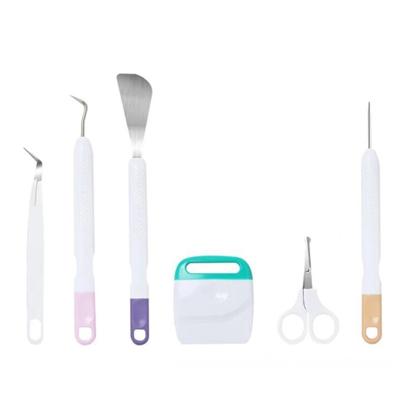 DIY Craft Vinyl Weeding Tools Set Cardstock Crafting Basic Tools Kit for Cricut Maker Silhouette/Oracal Vinyl: Dark Grey