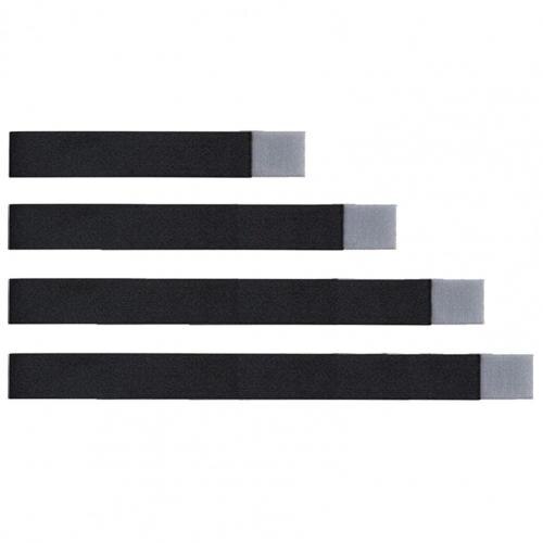 Correa organizadora de estiba de maletero de coche, vendaje elástico fijo, Banda adhesiva mágica, accesorios interiores, cinturones tensores para carga, 4 Uds.: Negro