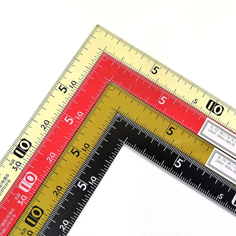 Penguin SHINWA Carpenter&#39;s Squares Curve Ruler 30*15cm Reverse Angle Scale 12400 12416 12411 12476