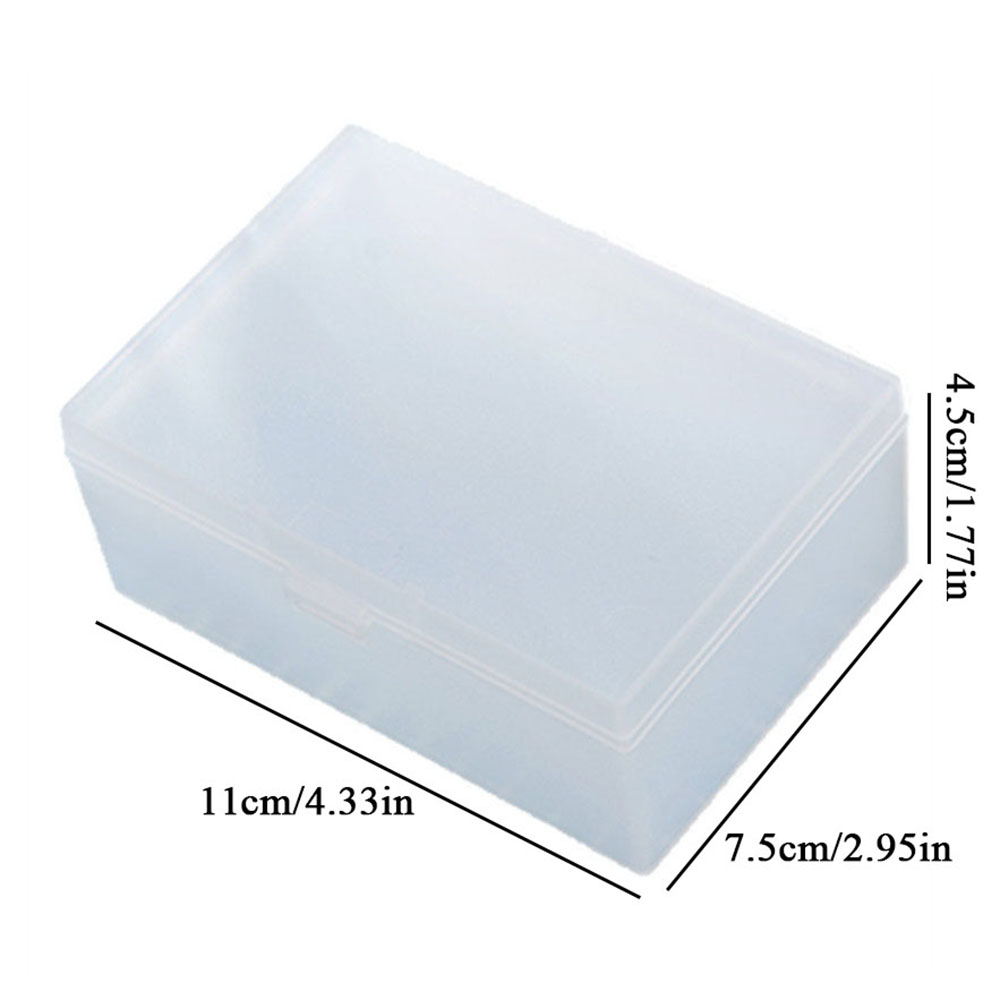 Mini Plastic Box Rectangular Box Translucent Box Packing Box Storage Box Dustproof Durable Strong Jewelry Storage Case Container
