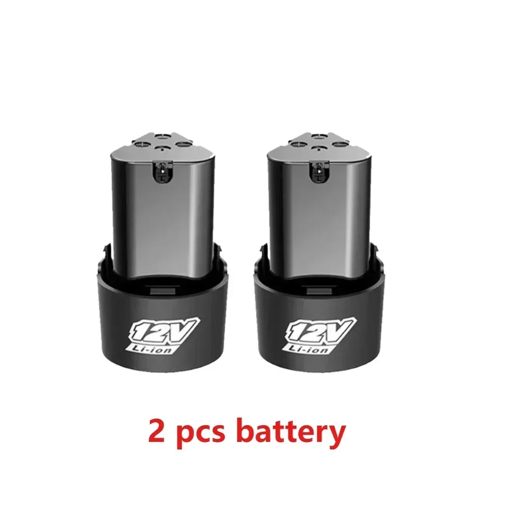 Nuevas baterías recargables de iones de litio de 12 V adecuadas para taladro eléctrico, destornilladores eléctricos, amoladoras angulares, etc. Herramienta eléctrica: Rojo