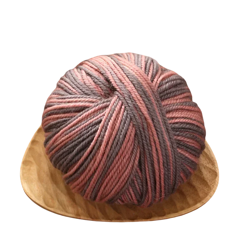 50g Sectional Dyed Colorful Wool Yarn for Knitting Sweaters Gloves Scarves Yarn To Make Hand-Knitted Crochet Thread Yarn: Pink
