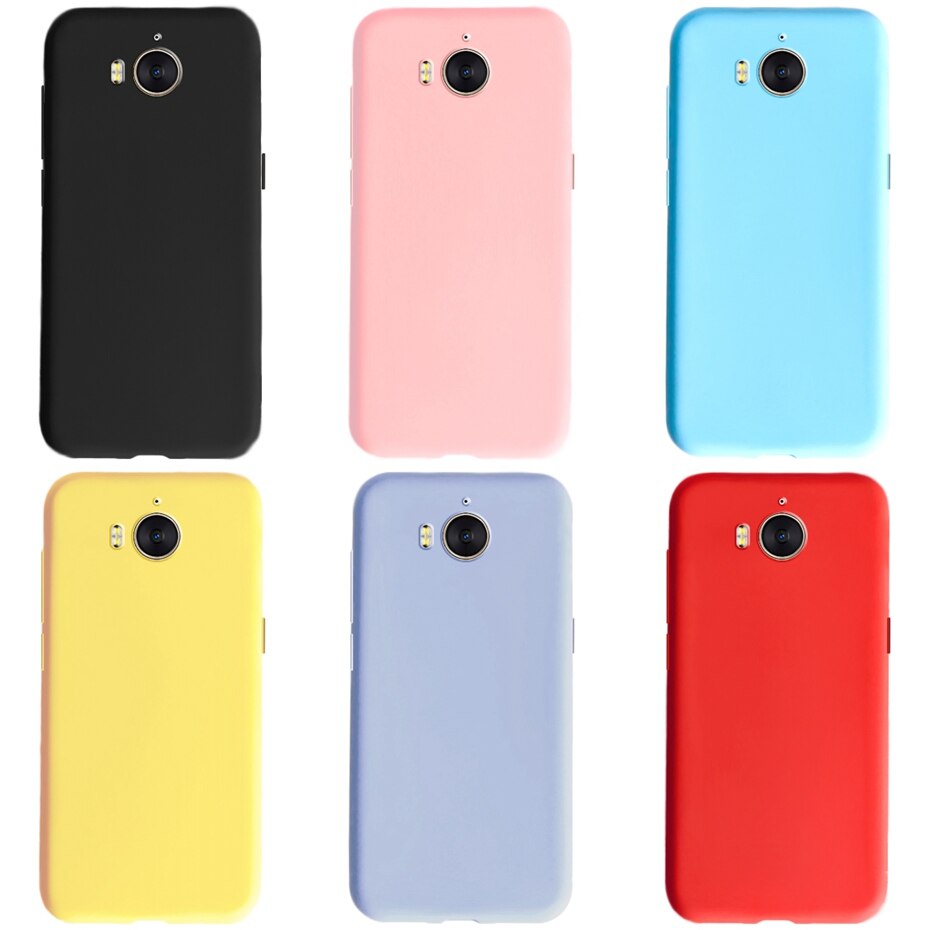 Phone Case For Huawei Y5 Mya-l22 Mya-u29 Huawei Y6 Case Silicone Soft Candy Color Back Cover For Huawei Y5 Case