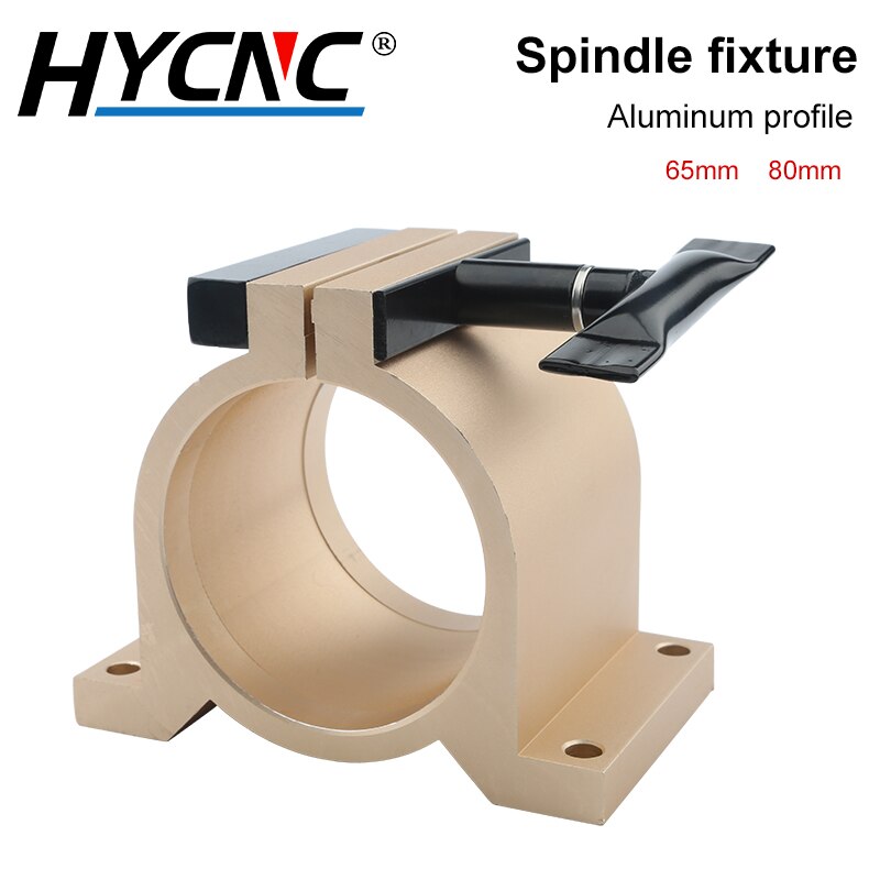 Gravur Maschine Spindel Halten Leuchte 65mm 80mm Mit Griff Aluminium Profil Feste Spannfutter Cnc-holzbearbeitung Spindel Halterung