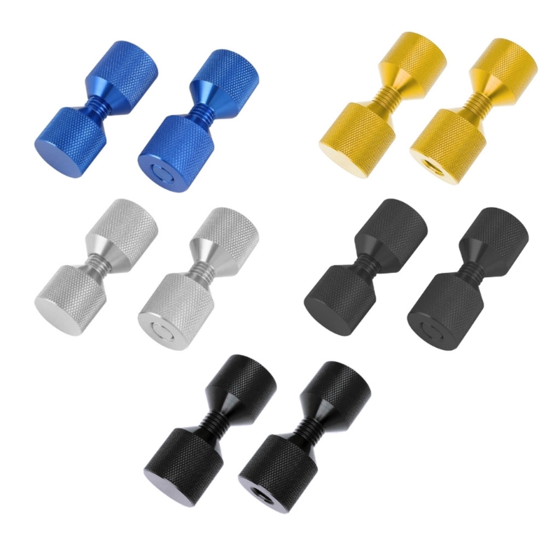 QM82 2 stks/set Stevige aluminium pijpflenspennen geschikt voor nauwkeurige machine-assemblage