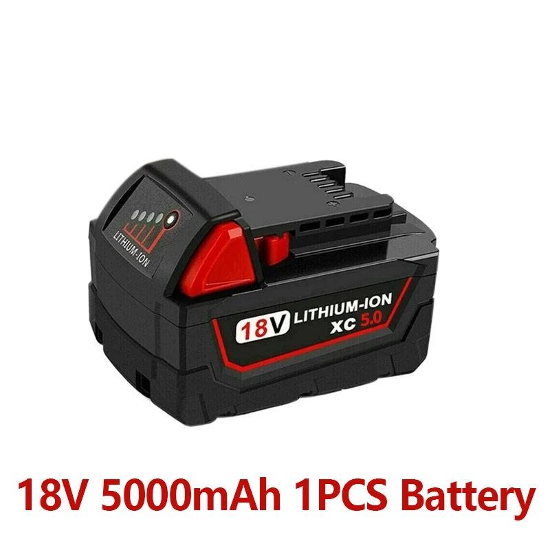 Batterie au Lithium 18V batterie Rechargeable originale 12Ah pour outil électrique Milwaukee M18 XC M18B2 M18B4 M18B5 Batteries avec chargeur: Violet