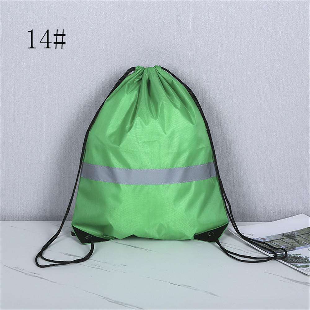 Zaino in nylon con coulisse zaino scuola di nuoto kit PE zaino per studenti sport impermeabile palestra viaggiare bambini adulti fitness: 14