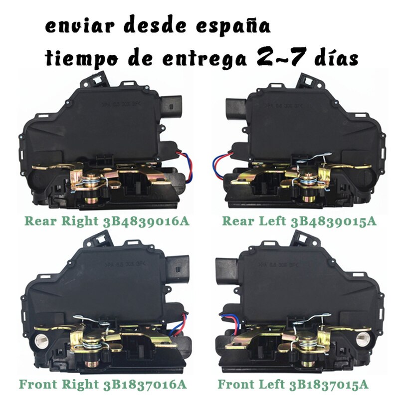 Atuador de fechadura de porta para vw passat, b5, golf, mk4, bora, seat, arosa, hatchback, leon, hatchback, toledo ii, salão para skoda octavia