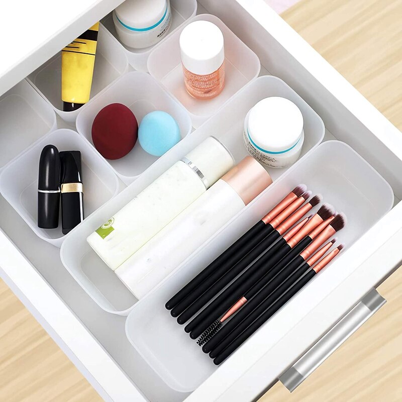 12 Desktop Drawer Storage Box Trays, Multifunctional Storage Rack, for Office Dressing Table, Bathroom, Bedroom Kitchen