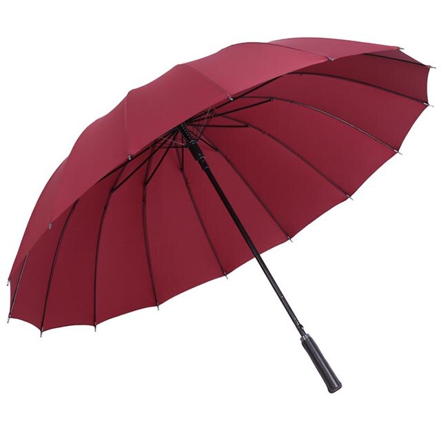 Parapluie demi-automatique pour 1 à 2 personnes, 16K, de luxe, coupe-vent, droit: 10