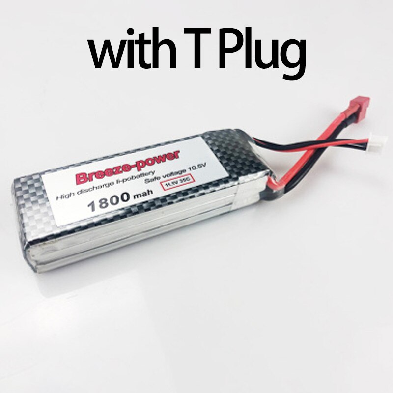 Flygplan breeze 3 s11. 1 1300/1500/2200 v mah 35c aeromodelling litiumbatteri märke 7.4 v8502s blomma: 1800 mah t plugg