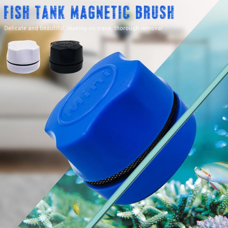 Magnetische Aquarium Fish Tank Borstels Dubbele Gezicht Spons Magnetische Schoon Borstel Glas Venster Algen Schraper