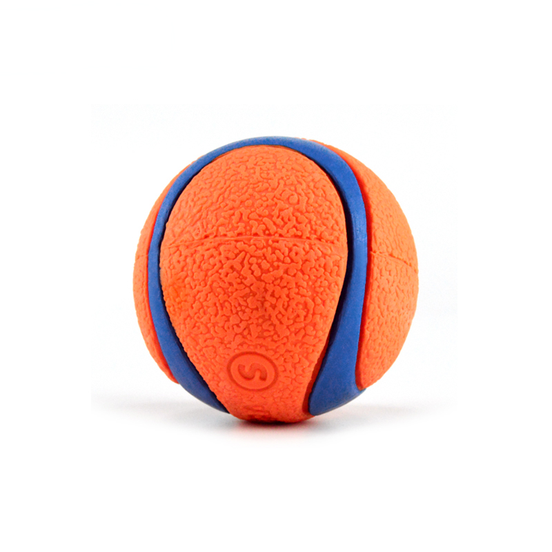 Bola de goma de policarbonato para perros, 1 Bola de juguete para perros resistente a mordedores de juguete para perros, divertido Bulldog Francés, juguete de Carlino, productos para entrenamiento de mascotas