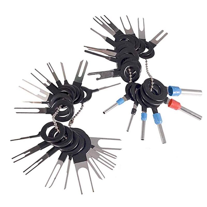 36pcs Terminal Removal Tool Key Extractor Pin Extraction Tool Kit for Depinning Crimp Wire Connector