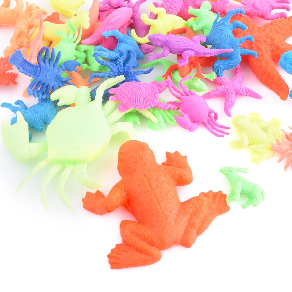 10 stk vokser i vand bulk svulme havdyr forskellige slags ekspansion legetøj farverige puslespil magiske legetøj boligindretning