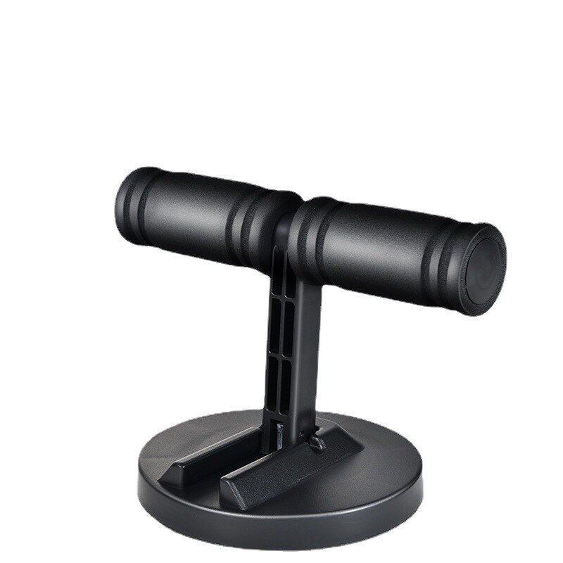 Foldable Gym Equipment Sit-up Aid Ab Roller Home Fitness Sit-Up Assitant Lazy Beautiful Legs Sit Up Bar Self-Suction Abs Machine: black